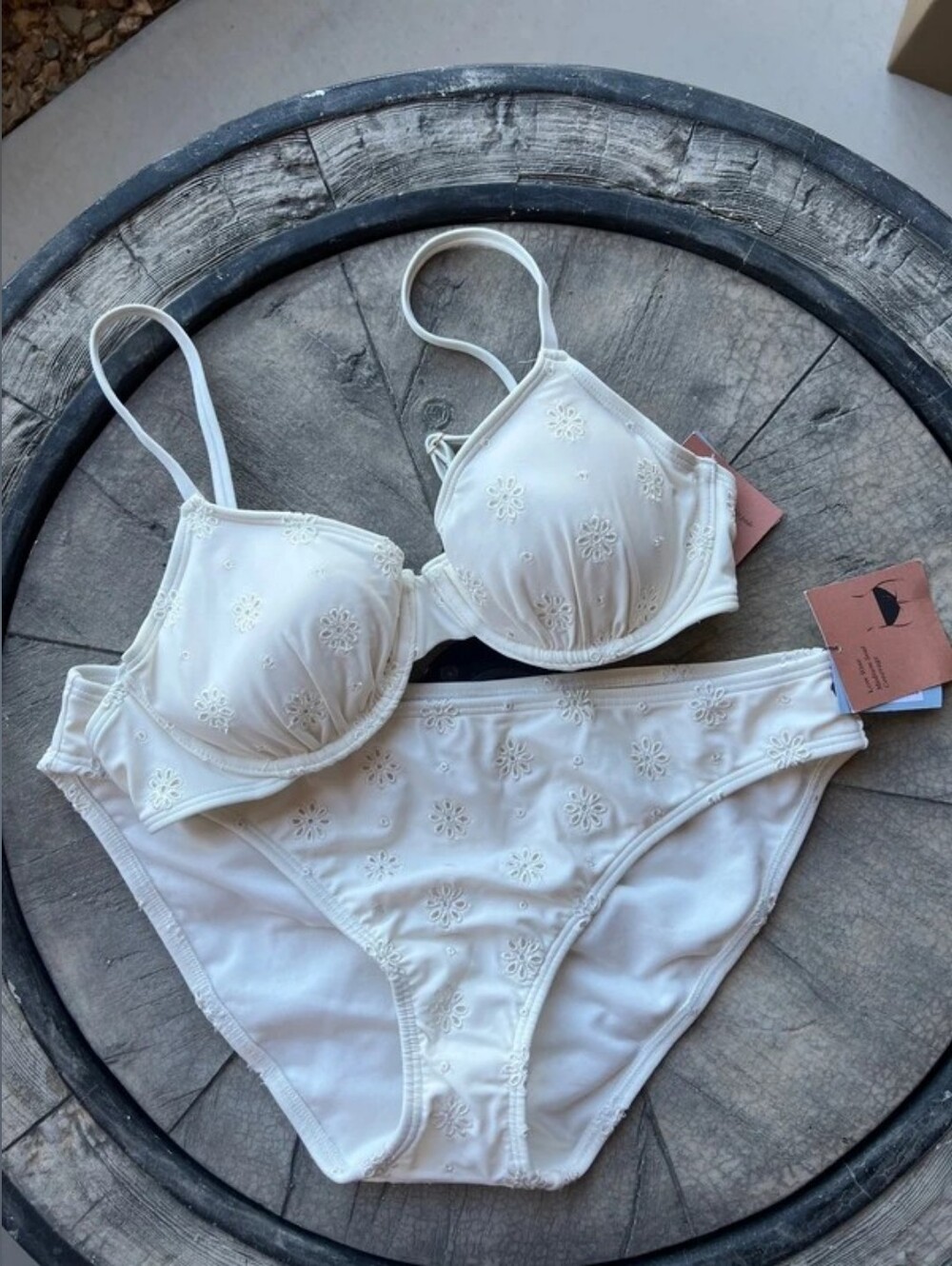 Shade & Shore Forest Green Padded Crossback Bikini Set